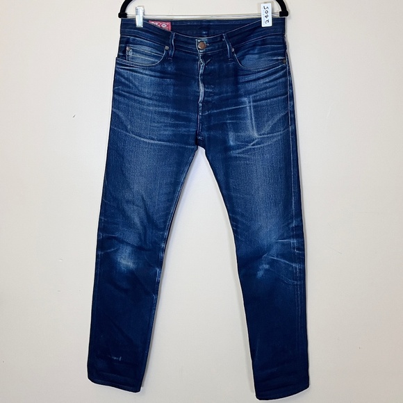 Freenote Cloth The Rios Slim Straight Selvedge Jeans - Men's Size 31*31 - Blue - Picture 1 of 14